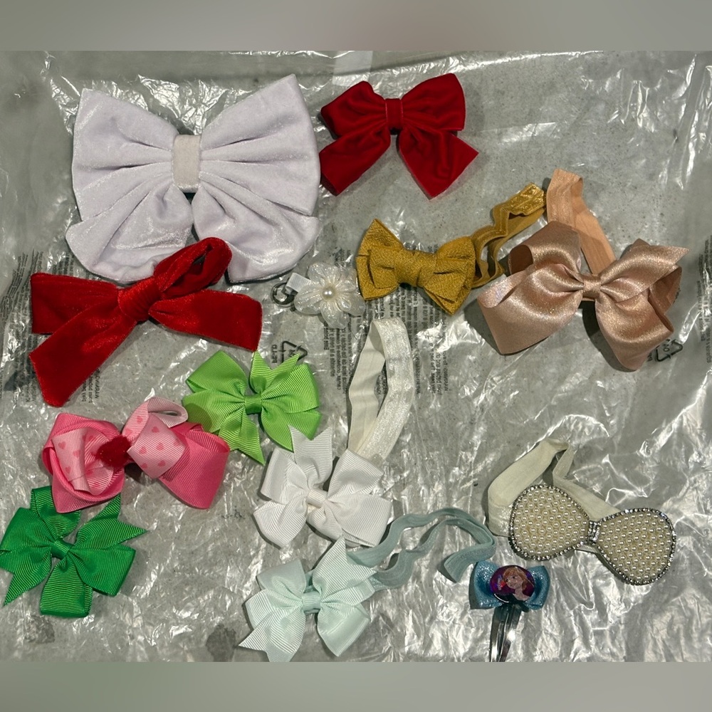 Girls hair bows Colorful Bows and Hair Clips